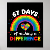 Autism Awareness 67 Days Of Making A Difference 6  Poster (Voorkant)