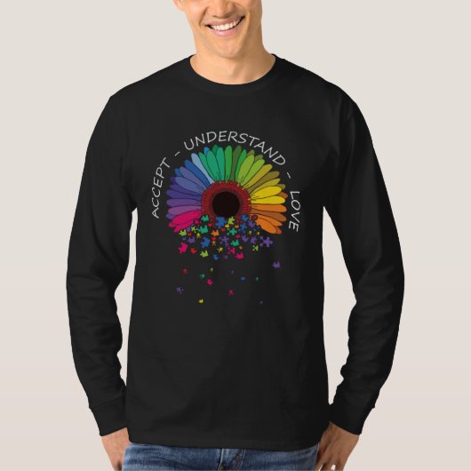 Autism Awareness Accept Understand Love Support Au T-shirt (Voorkant)