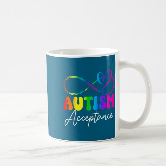 Autism Awareness Acceptance Infinity Symbol Advoca Koffiemok (Rechts)