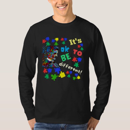 Autism Awareness Acceptance Science Ok To Be Diffe T-shirt (Voorkant)