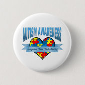 Autism Awareness Acceptation Love Understanding Ronde Button 5,7 Cm (Voorkant)