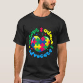 Autism Awareness Accepteren Advocate aanpassen T-shirt (Voorkant)