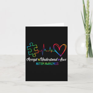 Autism Awareness Accepteren Begrip van Love Autism Kaart