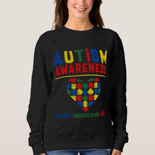 Autism Awareness Accepteren Uncerstand Love Active Trui (Voorkant)