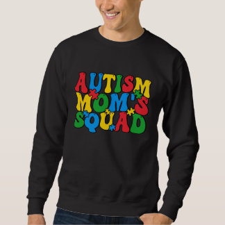 Autism Awareness Autism Mom's Squad Puzzle Pieces Trui