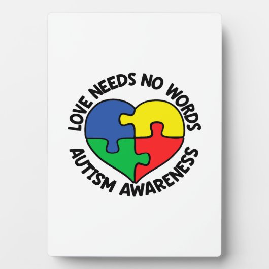 Autism Awareness Autistic Caregiver Fotoplaat (voorkant)