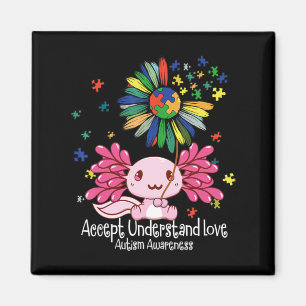 Autism awareness , axolotl lovers T-Shirt134 Magneet