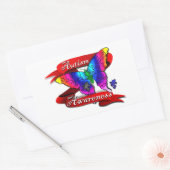 Autism Awareness Banner Rechthoekige Sticker (Envelop)