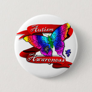 Autism Awareness Banner Ronde Button 5,7 Cm