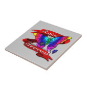 Autism Awareness Banner Tegeltje (Zijkant)