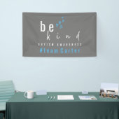 autism awareness be kind blue #team name custom  spandoek (Beurs)