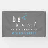 autism awareness be kind blue #team name custom  spandoek (Horizontaal)