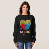 Autism Awareness   Be Kind Puzzle Heart Kindness   Trui (Voorkant volledig)