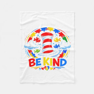 Autism Awareness Be Kind Why Fit in Doctor Teacher Fleece Deken