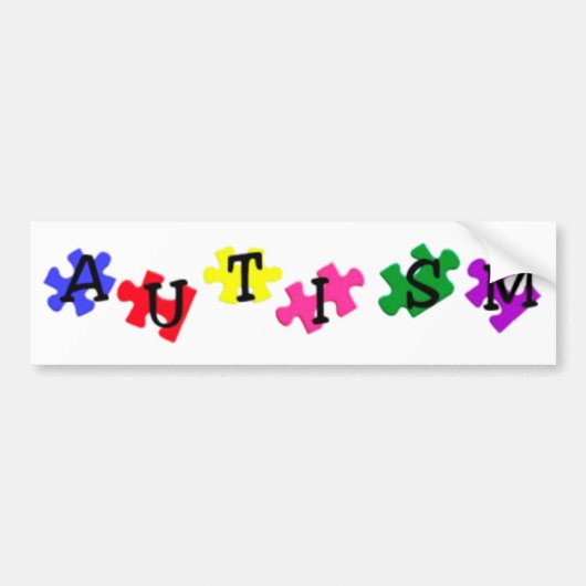 Autism Awareness Bumpersticker (Voorkant)