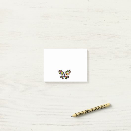 Autism Awareness Butterfly Post-it® Notes (Op bureau)
