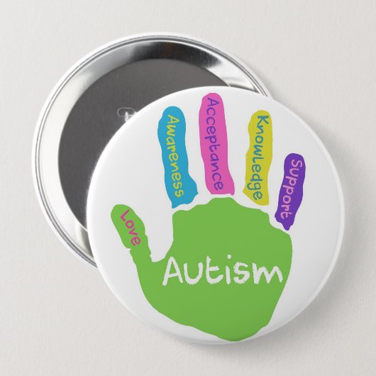 Autism Awareness Button (Voorkant /achterkant)