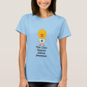 Autism Awareness Chick Ringer T shirt