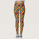 Autism Awareness Colorful Puzzle Leggings (Voorkant)