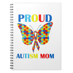 Autism Awareness Day Autisme Mam Gift Proud Mam Notitieboek