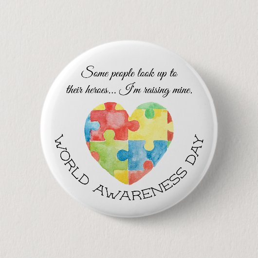 Autism Awareness Day Pinback Button (Voorkant)