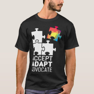 Autism Awareness Day Puzzle Piece Inspirerend Qu T-shirt