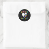 Autism Awareness Design Gift ander niet minder voo Ronde Sticker (Tas)