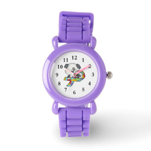 AUtism Awareness Dog Horloge
