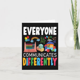 Autism Awareness Everyone Communicates Differently Kaart