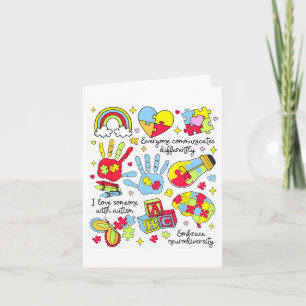 Autism Awareness Everyone Communicates Differently Kaart