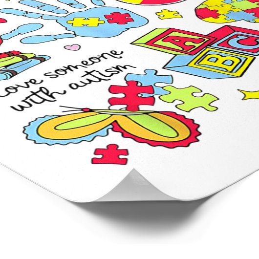 Autism Awareness Everyone Communicates Differently Poster (Hoek)