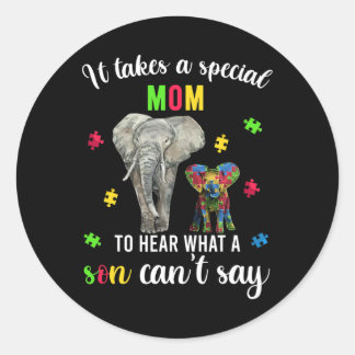 Autism Awareness Family Support Ronde Sticker