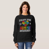 Autism Awareness Fight For Autism Awareness Suppor Trui (Voorkant volledig)