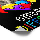 Autism Awareness Fun Glasses Elephant Embrace Diff Poster (Hoek)