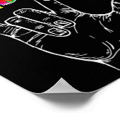 Autism Awareness I Love You Asl Hand Sign Language Poster (Hoek)