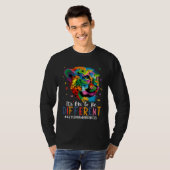Autism Awareness It s Oki To Be Different Leopard  T-shirt (Voorkant volledig)