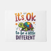 Autism Awareness It's Ok To Be A Little Different Deurmat (Voorkant)