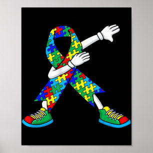 Autism Awareness Kinder jongens Toddlers Dabbing D Poster