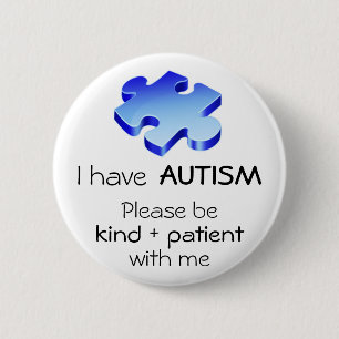 Autism Awareness Lapel Pin - Button
