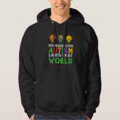 Autism Awareness Maand Autistic Family Lucky Graph Hoodie (Voorkant)
