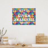 Autism Awareness maandelijkse puzzle poster (Keuken)