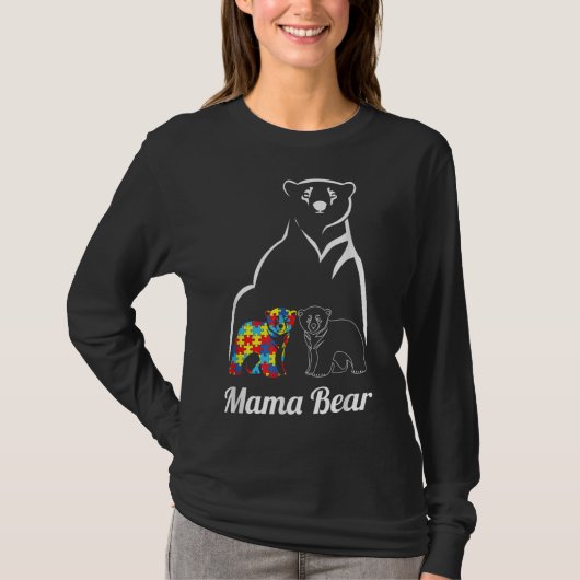 Autism Awareness Mama Beer Mama T-shirt (Voorkant)