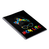 Autism Awareness Mom Life Shirts Women Mo Notitieboek (Rechterzijde)