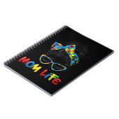Autism Awareness Mom Life Shirts Women Mo Notitieboek (Linkerzijde)