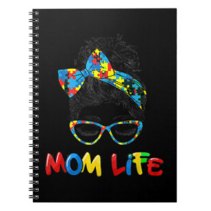 Autism Awareness Mom Life Shirts Women Mo Notitieboek