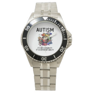 Autism Awareness Month Accept Understand Love Horloge