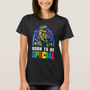Autism Awareness Month Dinosaur Born Special Toddl T-shirt