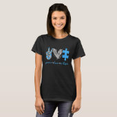 Autism Awareness Month Puzzle Piece Peace Love Aut T-shirt (Voorkant volledig)