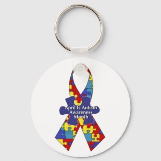 "Autism Awareness Month" Sleutelhanger (Voorkant)