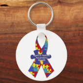 "Autism Awareness Month" Sleutelhanger (Voorkant)